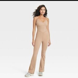 Flare Long Bodysuit - JoyLab Tan XS tan - NWT